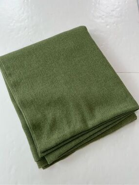 Kenwood virgin wool Blanket made in Canada vintage farmhouse  Rustic 75”x86”